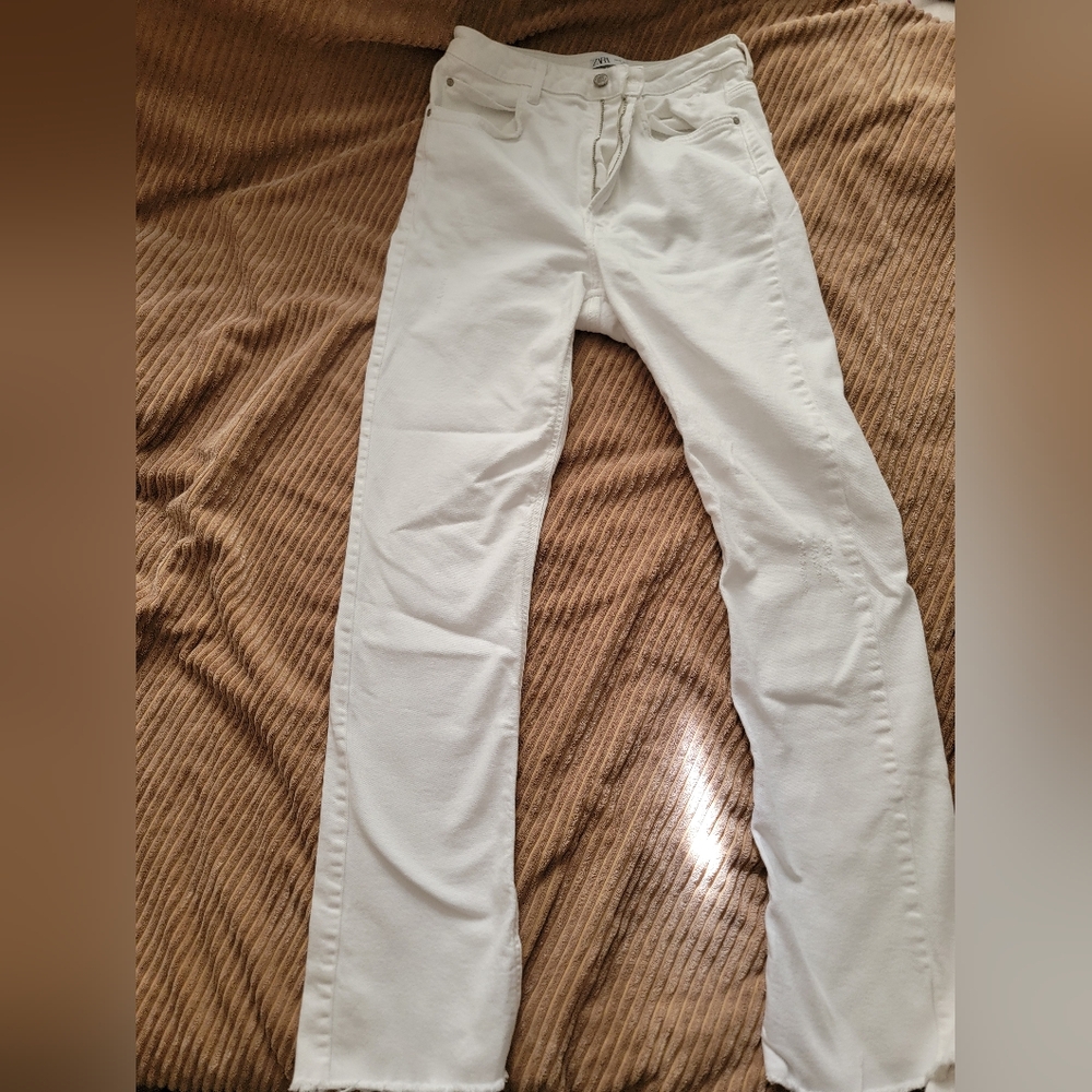 Zara White Jeans